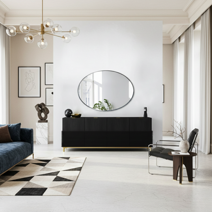 DMC  Spiegel Loft | Staal 80x130 cm