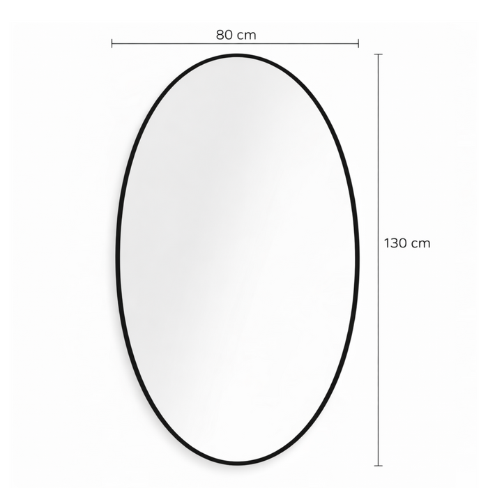 DMC  Spiegel Loft | Staal 80x130 cm