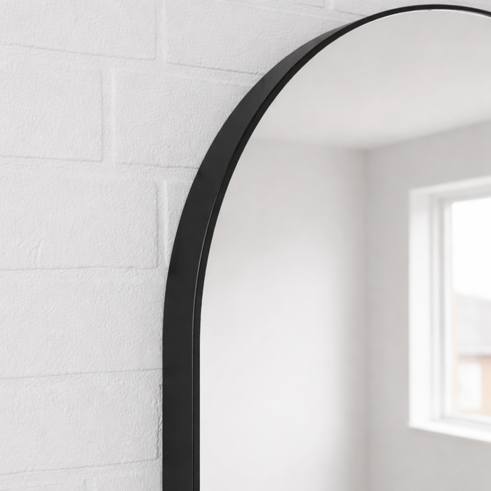 DMC  Boogspiegel Ravenna Slank Zwart Frame 80x180 cm