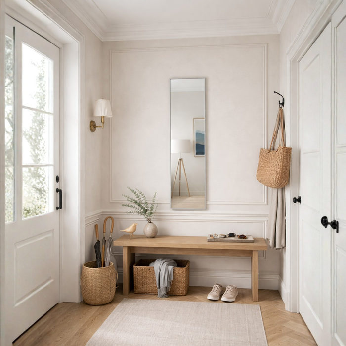 DMC  Stalen Passpiegel James Grijs 30x120 cm