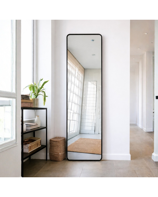 DMC  Wandspiegel Ovalis Zwart 60x225