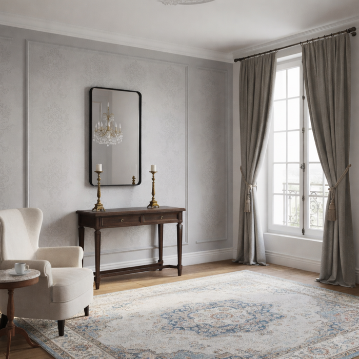 DMC  Wandspiegel Ovalis Zwart 50x90