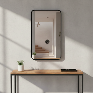 DMC  Wandspiegel Ovalis Zwart 50x90