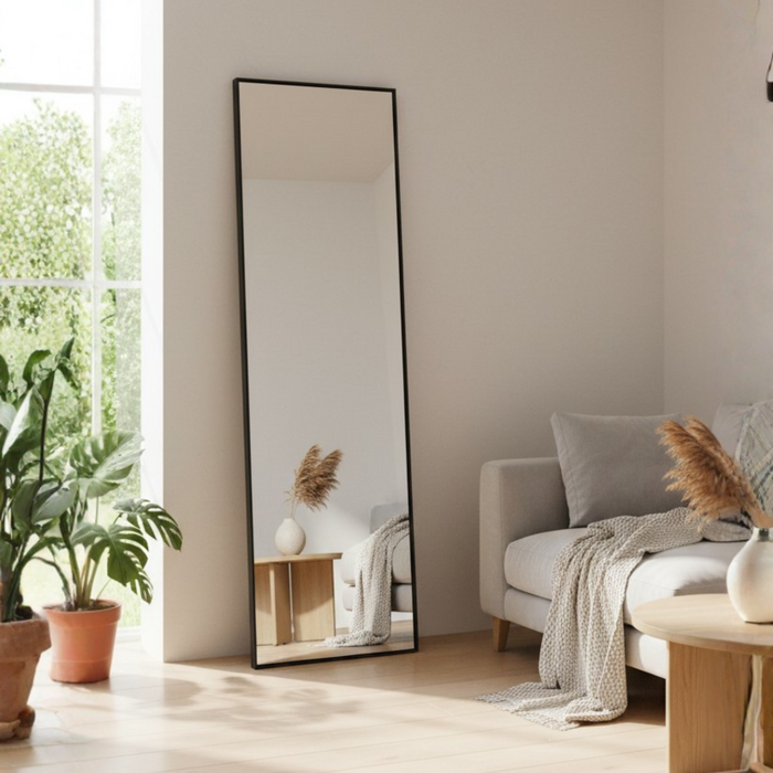 DMC  Grote Passpiegel Mara Zwart | 60x225