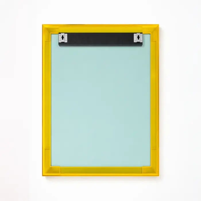 WALLMORE Spiegel Amber Geel | met plexiglas lijst | 60x75