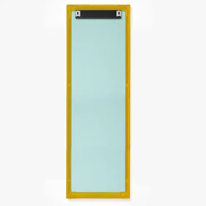 Spiegel Amber Geel | met plexiglas lijst | 40x135