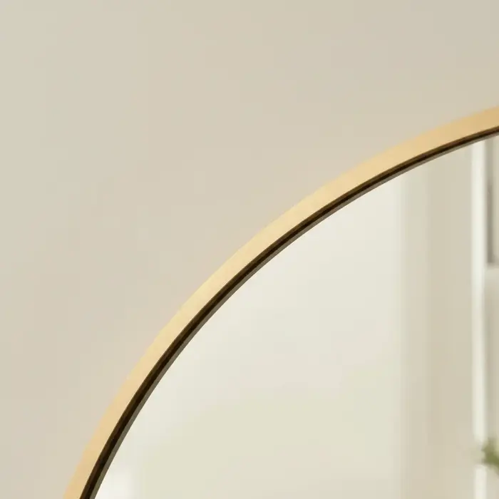 WALLMORE Boogspiegel Kaja Goud met Staander 75x180 cm