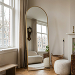 Boogspiegel Kaja Goud met Staander 75x180 cm