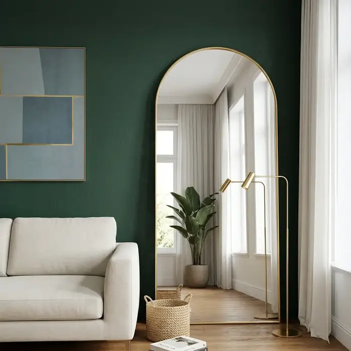 DMC  Spiegel Ravenna Goud  | Maat 80x180 cm