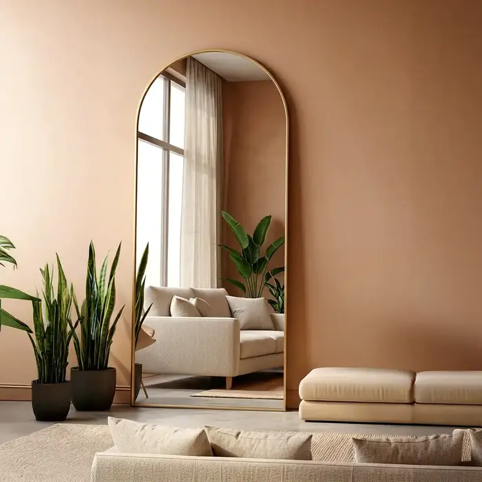 DMC  Spiegel Ravenna Goud  | Maat 80x180 cm