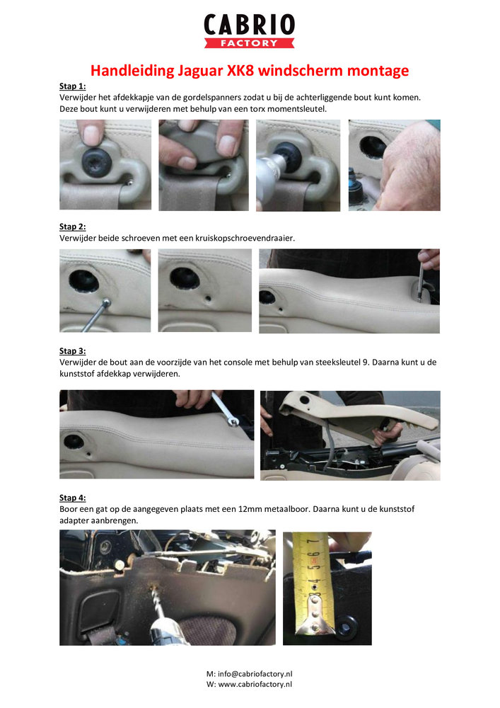 Jaguar Windscherm Jaguar XK8 beige Jaguar Windscherm Jaguar XK8 beige