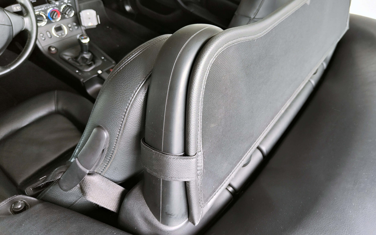 BMW Windscherm BMW Z3 Roadster velcro rolbeugel BMW Windscherm BMW Z3 Roadster velcro rolbeugel