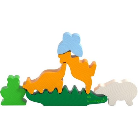 Haba Behendigheidsspel Dier op Dier Mini Haba Behendigheidsspel Dier op Dier Mini