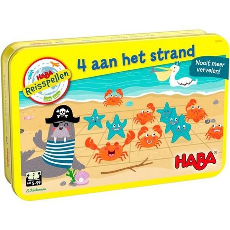 Haba Reisspel 4 aan het strand Haba Reisspel 4 aan het strand