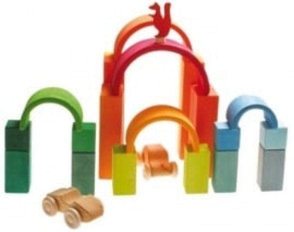 Grimm's Houten regenboog 6 - delig Grimm's Houten regenboog 6 - delig
