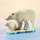 Bumbu Toys Houten IJsberen set met ijsschots Bumbu Toys Houten IJsberen set met ijsschots