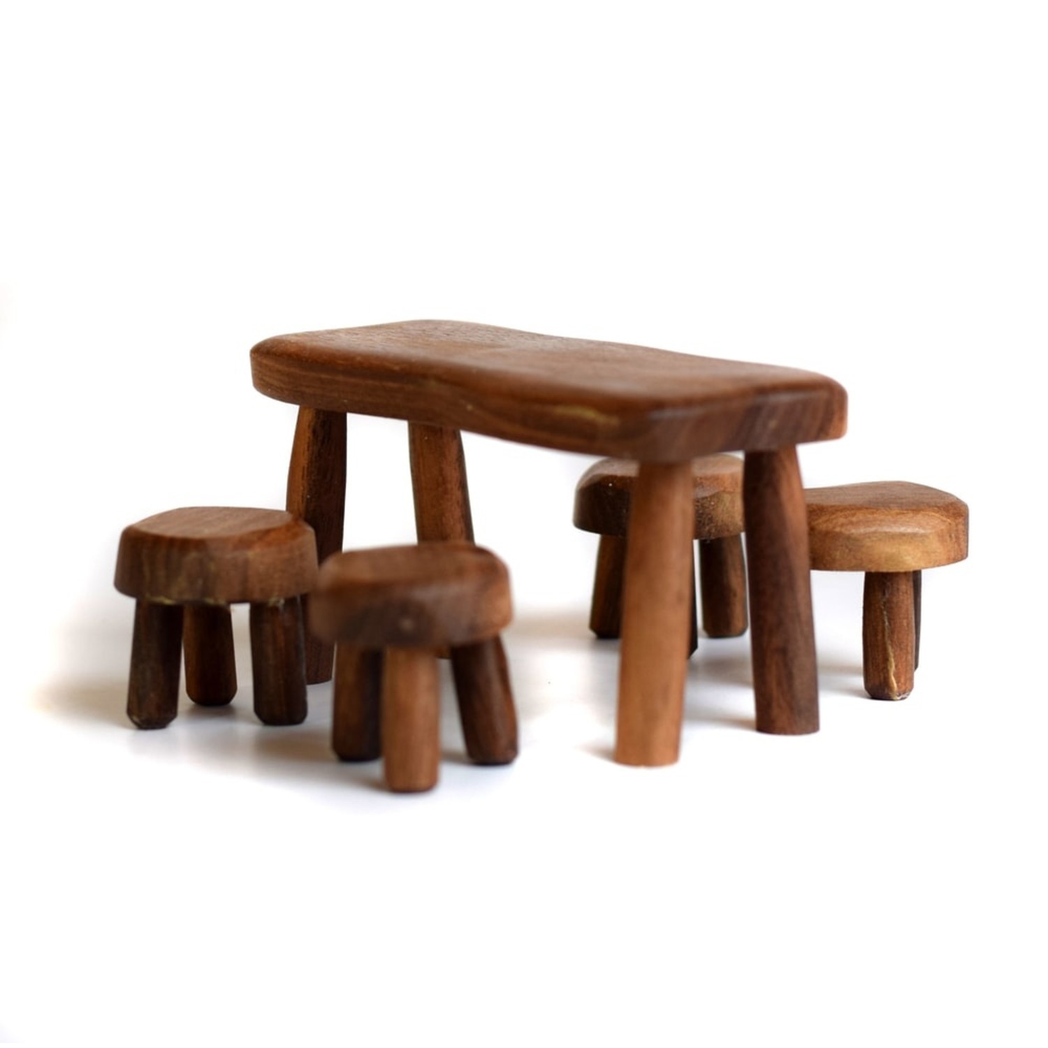 Overtuiging voorspelling munt Bumbu Toys - Houten tafel en 4 stoelen (SET) - Poppedijn