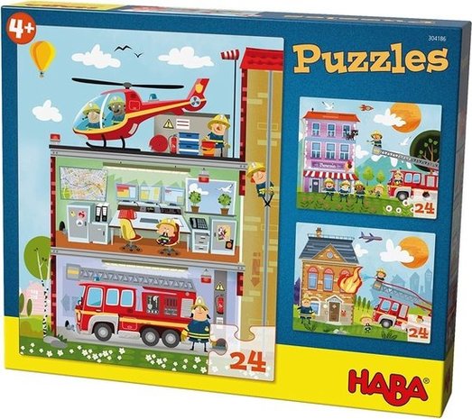 Haba Puzzels - Kleine brandweerkazerne Haba Puzzels - Kleine brandweerkazerne