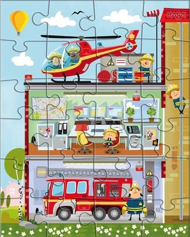 Haba Puzzels - Kleine brandweerkazerne Haba Puzzels - Kleine brandweerkazerne
