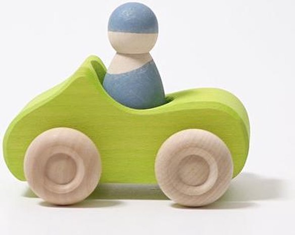 Grimm's Houten Auto Groen Grimm's Houten Auto Groen