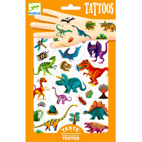 Djeco Tattoos Dinosaurussen Djeco Tattoos Dinosaurussen