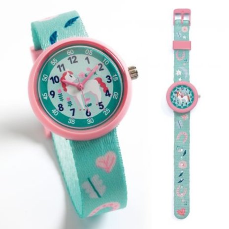 Djeco Horloge Eenhoorn Djeco Horloge Eenhoorn