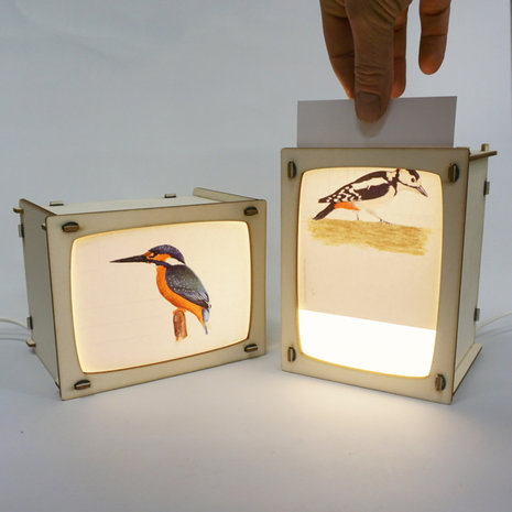 Het Houtlokael Ansichtkaartlamp Het Houtlokael Ansichtkaartlamp