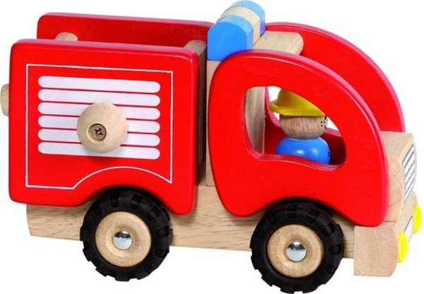 Goki Houten Brandweerwagen Goki Houten Brandweerwagen