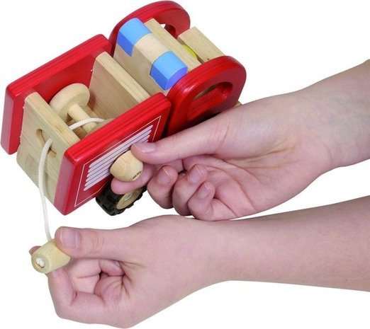 Goki Houten Brandweerwagen Goki Houten Brandweerwagen