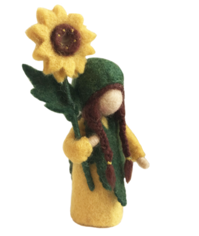 Vilten Zonnebloemmeisje Vilten Zonnebloemmeisje