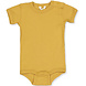 Joha Romper Organic Cotton Korte Mouw - Mosterd Joha Romper Organic Cotton Korte Mouw - Mosterd