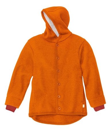 Disana Jas van gekookte wol - Oranje Disana Jas van gekookte wol - Oranje