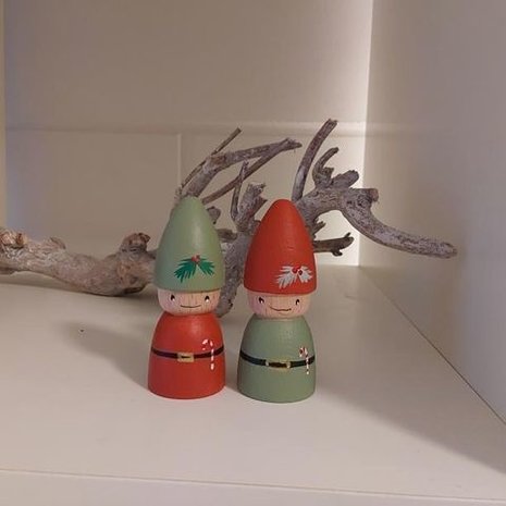 Houten Kerstkabouter Houten Kerstkabouter