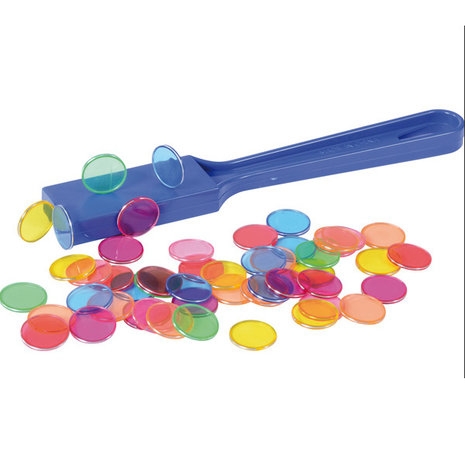 Magneetstaaf met kleurrijke chips Magneetstaaf met kleurrijke chips