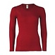 Engel Wolzijde Damesshirt Lange Mouw - Rood Engel Wolzijde Damesshirt Lange Mouw - Rood