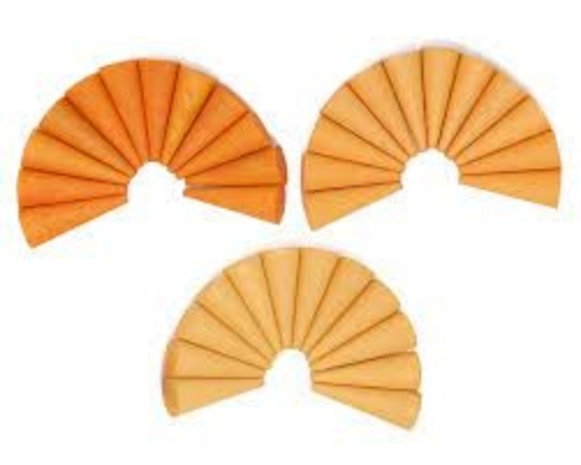 Grapat Houten kegels - oranje Grapat Houten kegels - oranje