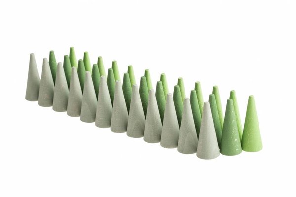 Grapat Houten kegels - groen Grapat Houten kegels - groen