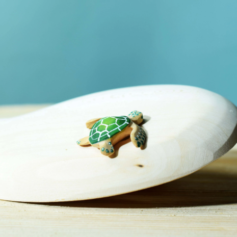 Bumbu Toys Houten Baby Schildpad Groen Bumbu Toys Houten Baby Schildpad Groen