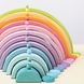 Grimm's 120 Kleine Houten Kralen Pastel Grimm's 120 Kleine Houten Kralen Pastel