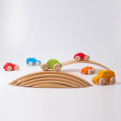 Grimm's Gekleurde Houten Auto's Grimm's Gekleurde Houten Auto's