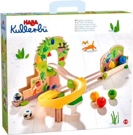 Haba Kullerbü Knikkerbaan - Basisdoos - Boomgaard Haba Kullerbü Knikkerbaan - Basisdoos - Boomgaard