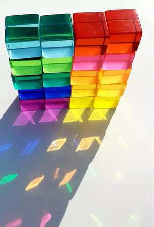 Bauspiel Lucent Cubes (Doorschijnende Blokken) (20 stuks) Bauspiel Lucent Cubes (Doorschijnende Blokken) (20 stuks)