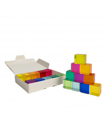Bauspiel Lucent Cubes (Doorschijnende Blokken) (20 stuks) Bauspiel Lucent Cubes (Doorschijnende Blokken) (20 stuks)