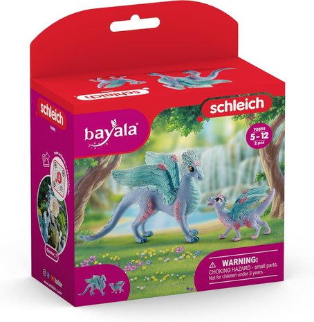Schleich Bloemendraak met kleintje Schleich Bloemendraak met kleintje