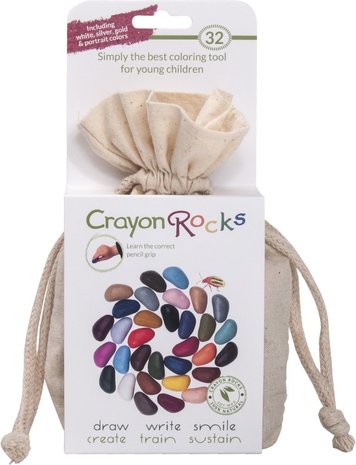 Crayon Rocks Katoenen zakje 32 stuks Crayon Rocks Katoenen zakje 32 stuks