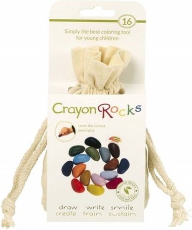 Crayon Rocks Katoenen zakje 16 stuks Crayon Rocks Katoenen zakje 16 stuks