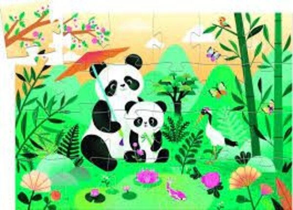 Djeco Silhouette Puzzel Panda Djeco Silhouette Puzzel Panda