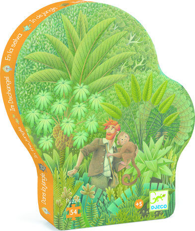 Djeco Silhouette Puzzel In de Jungle Djeco Silhouette Puzzel In de Jungle