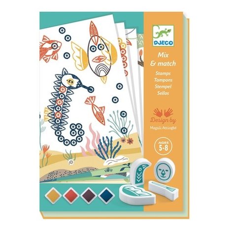 Djeco Creatief stempelen Verrassende Dieren Djeco Creatief stempelen Verrassende Dieren