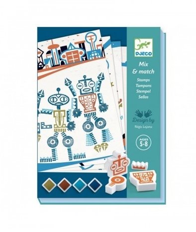 Djeco Creatief stempelen Alien Robot Djeco Creatief stempelen Alien Robot